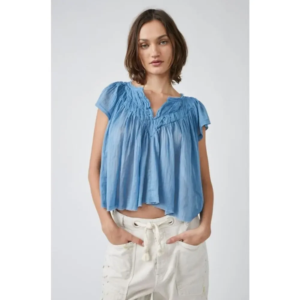Free People one gauze top